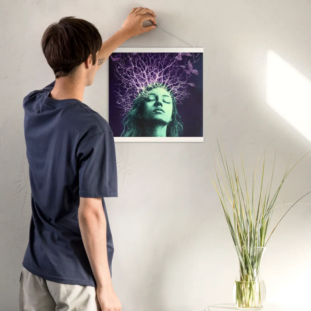 Whispers of Freedom | Poster With White Wood Hanger | 16″×16″