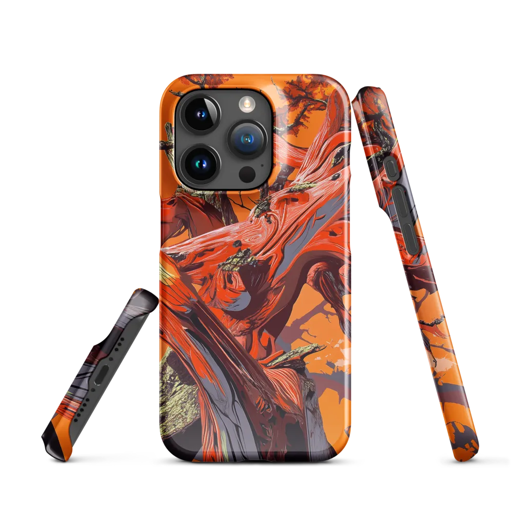 Life in Motion: An Abstract Tree | Phone Case |  15 Pro | Snap Case | Glossy