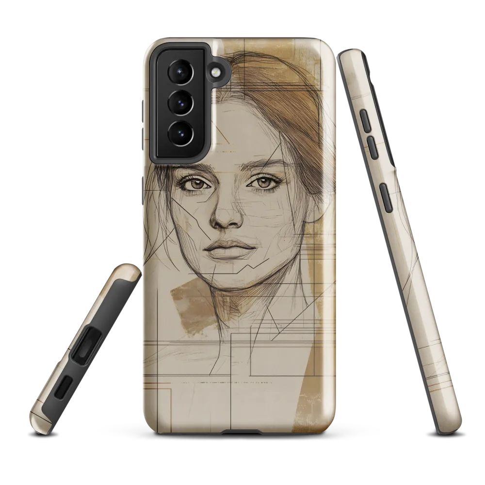 Geometric Elegance: A Modern Portrait
