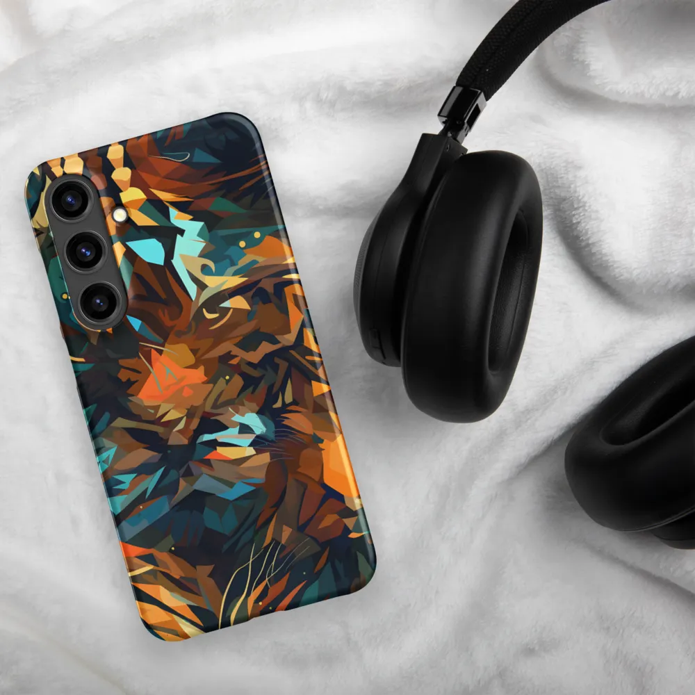 Wild Symphony: Abstract Tigers | Phone Case |  S24 Plus | Snap Case | Matte