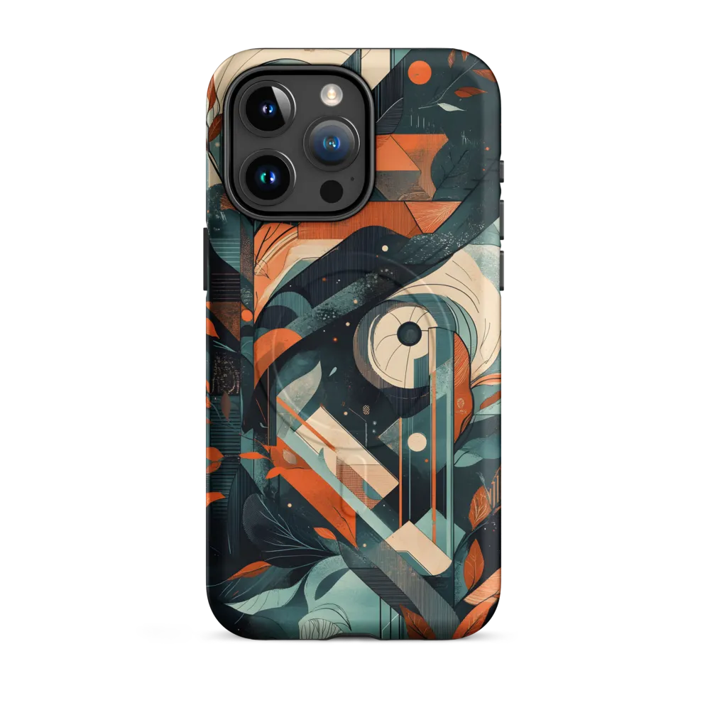 Nature's Geometric Dance | Phone Case |  15 Pro Max | MagSafe® Tough Case | Matte