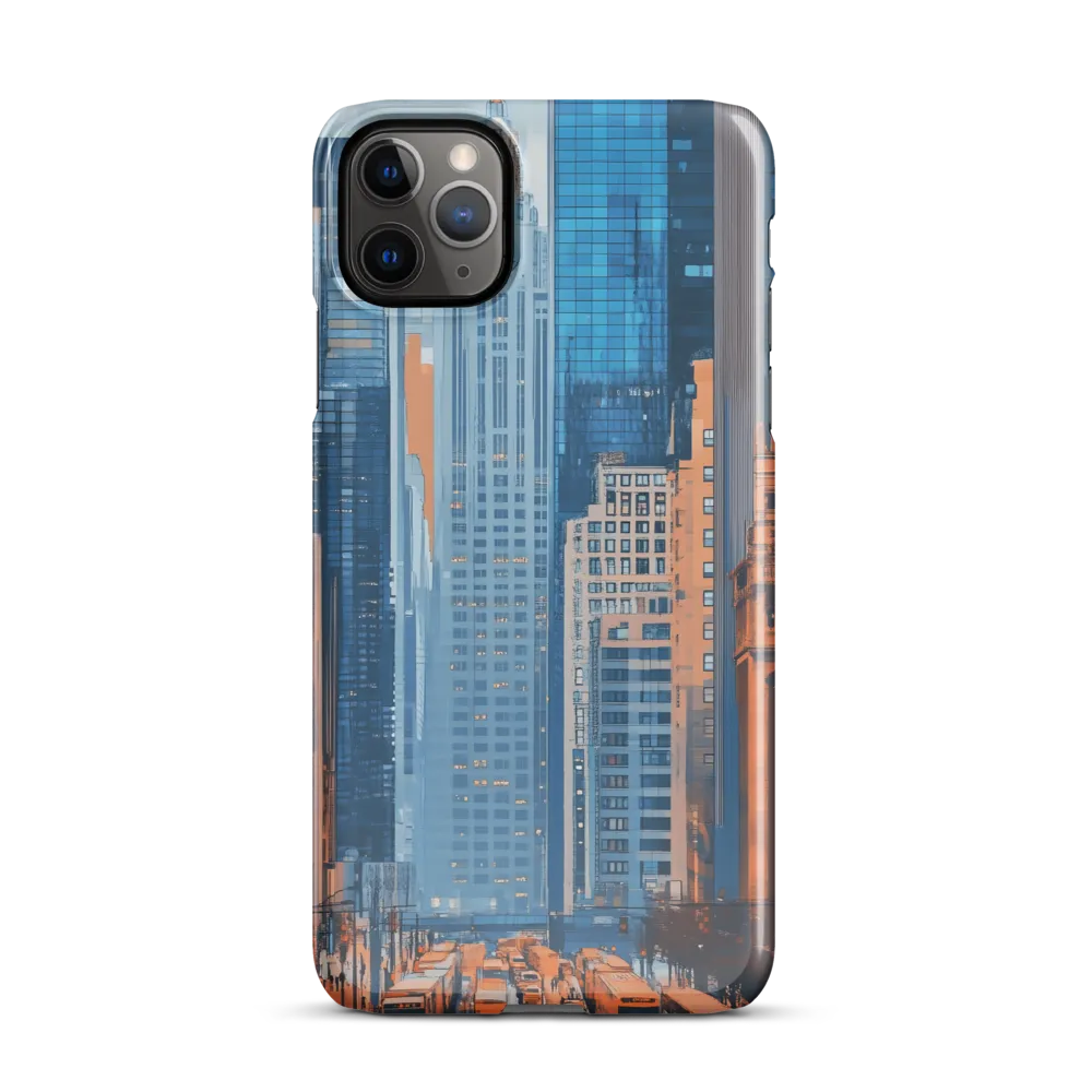 Urban Symphony in Blue and Orange | Phone Case |  11 Pro Max | Snap Case | Glossy