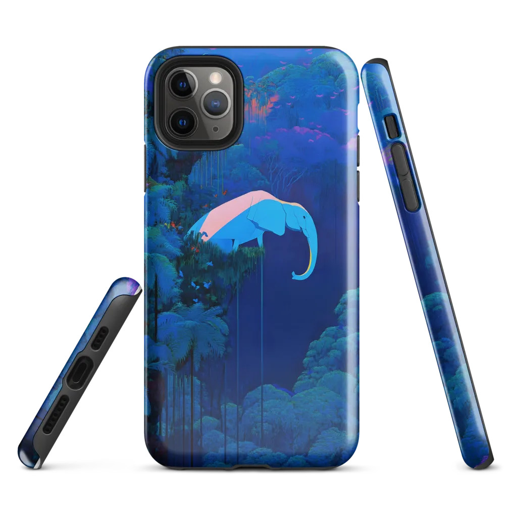 Floating Dreams: The Elephant in the Jungle | Phone Case |  11 Pro Max | Tough Case | Glossy