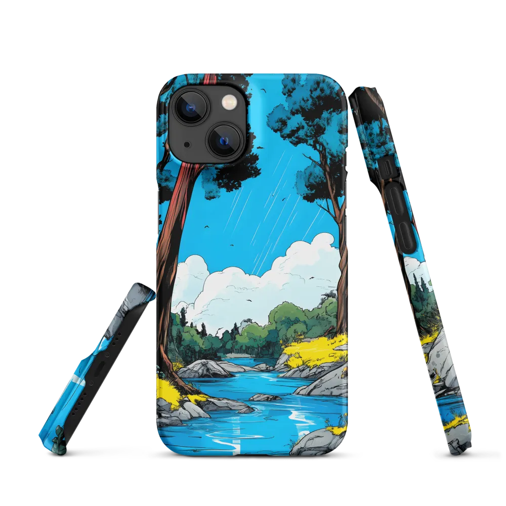 Tranquil River in a Comic Landscape