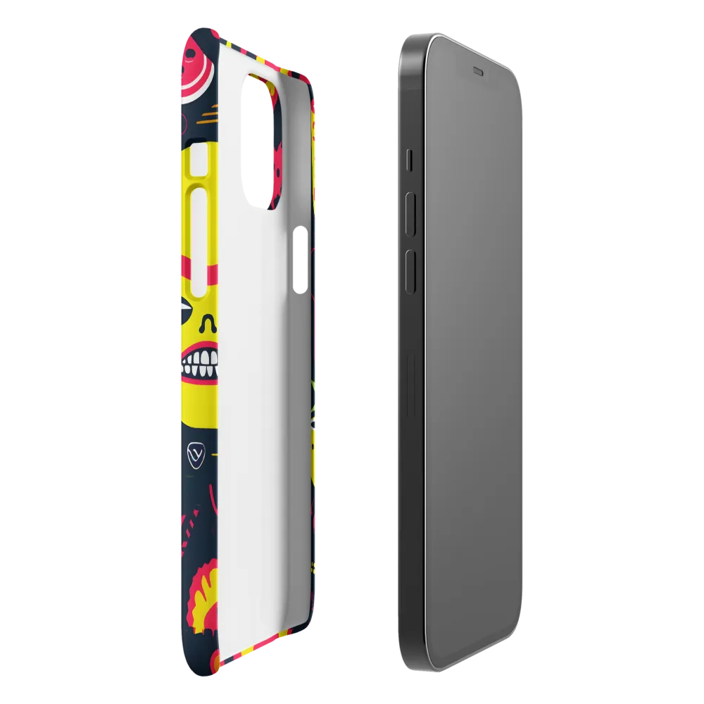 Neon Revelry: A Quirky Exploration of Modern Pop Art | Phone Case |  12 Pro Max | Snap Case | Matte