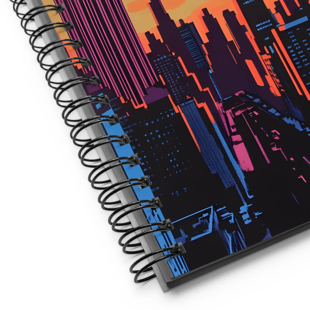 Sunset Over Skyscrapers | Spiral Notebook