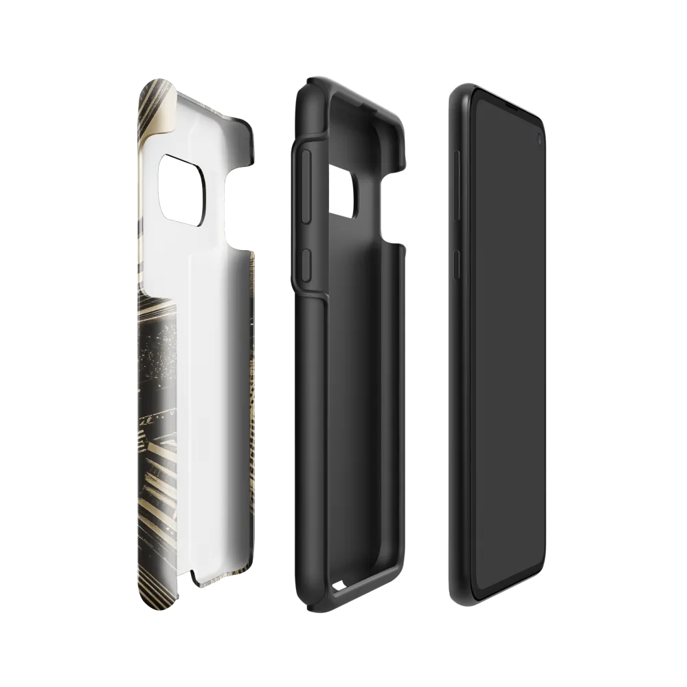 Urban Symphony: Aerial Perspective of City Life | Phone Case |  S10e | Tough Case | Glossy