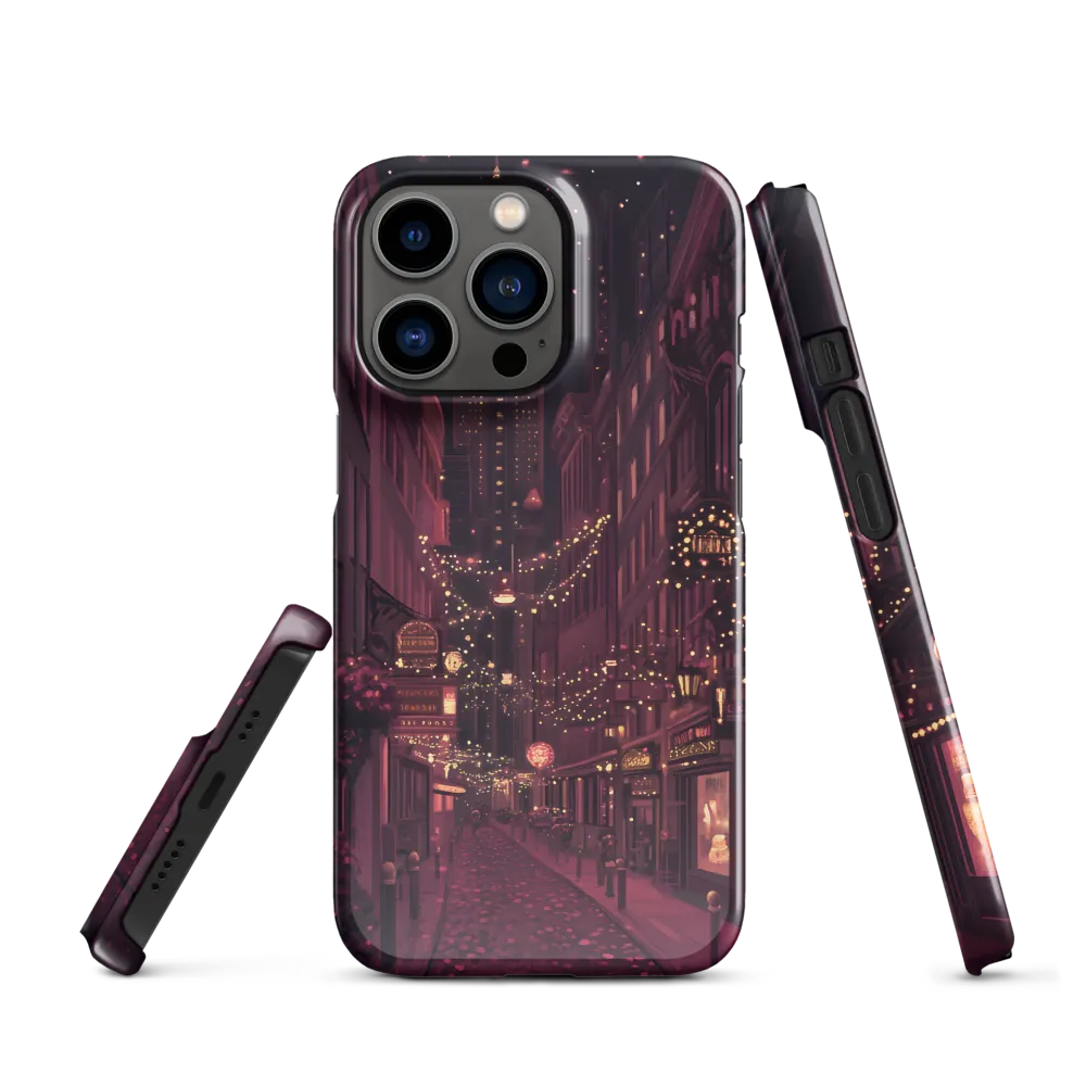 Nostalgic Nights: A Twilight Stroll in the City | Phone Case |  13 Pro | Snap Case | Glossy