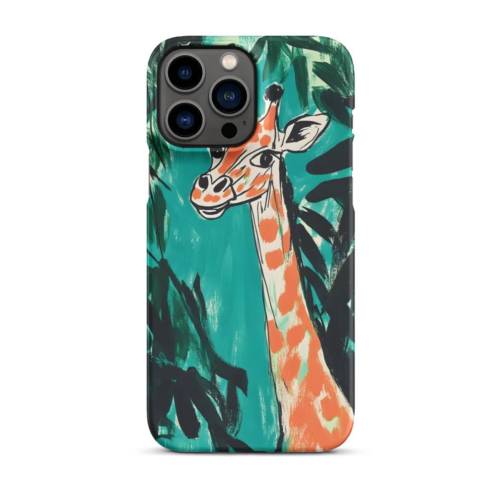 Curious Giraffe in Lush Greenery | Phone Case |  13 Pro Max | Snap Case | Matte