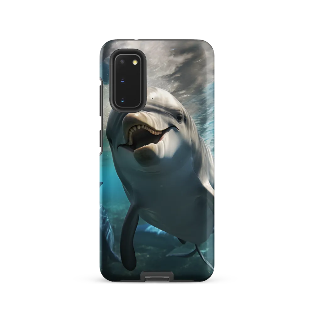 Beneath the Waves: A Dolphin's Dance