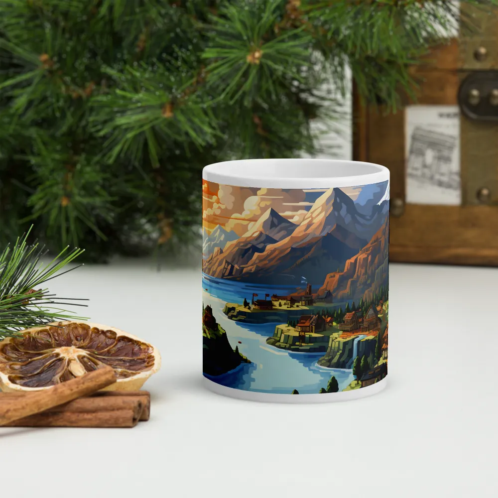 Tranquil Sunset Over Serene Landscape | Mugs | Multiple Sizes & Colors