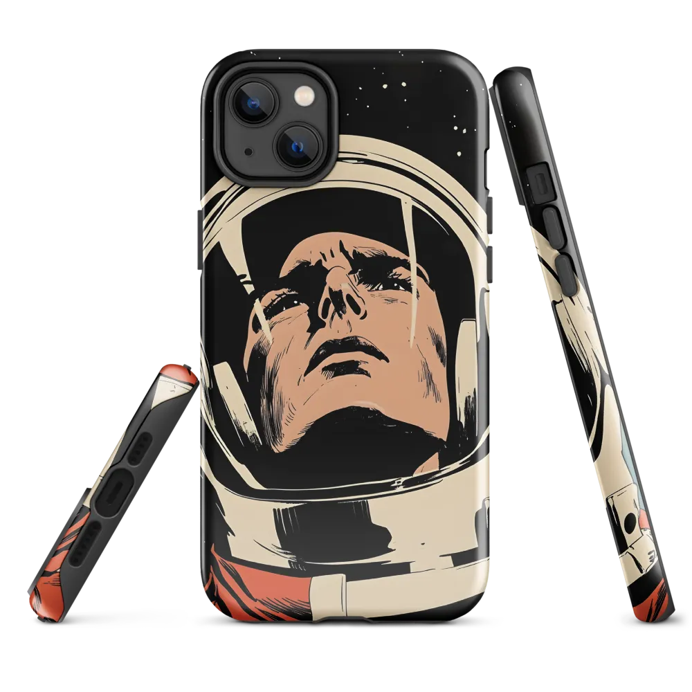 Gaze of the Astronaut | Phone Case |  14 Plus | Tough Case | Glossy