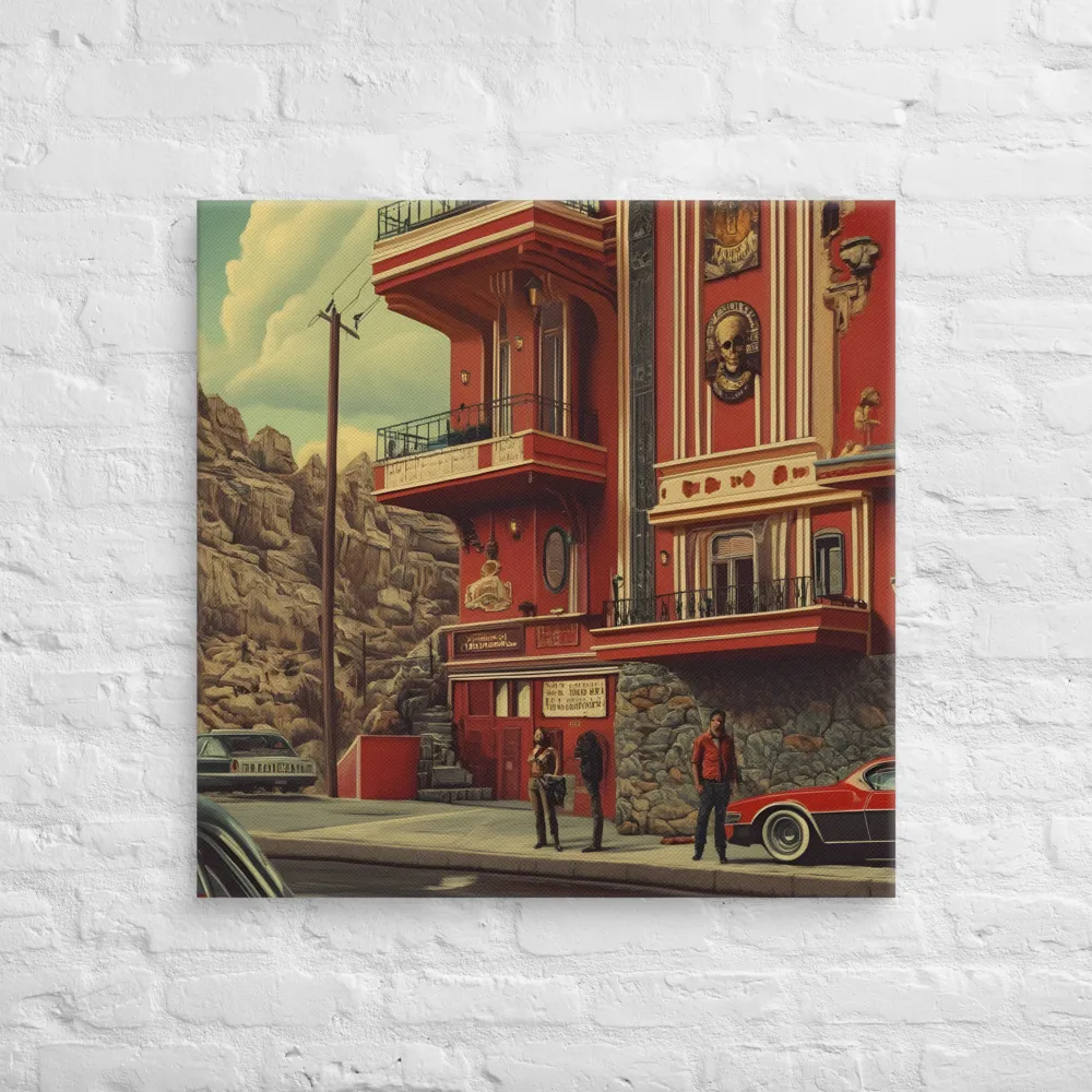 Retro Urban Dreamscape | Canvas | 30″×30″