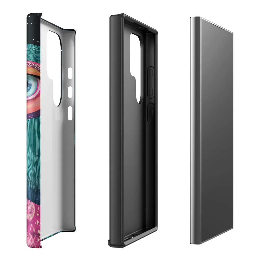 Whimsical Vulture: A Dance of Colors | Phone Case |  S24 Ultra | Tough Case | Matte