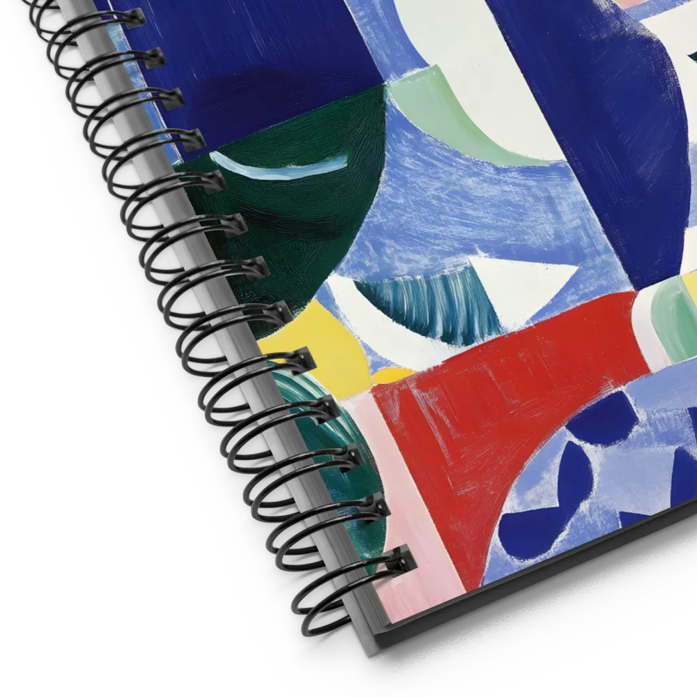 Harmony of Shapes: An Abstract Exploration | Spiral Notebook