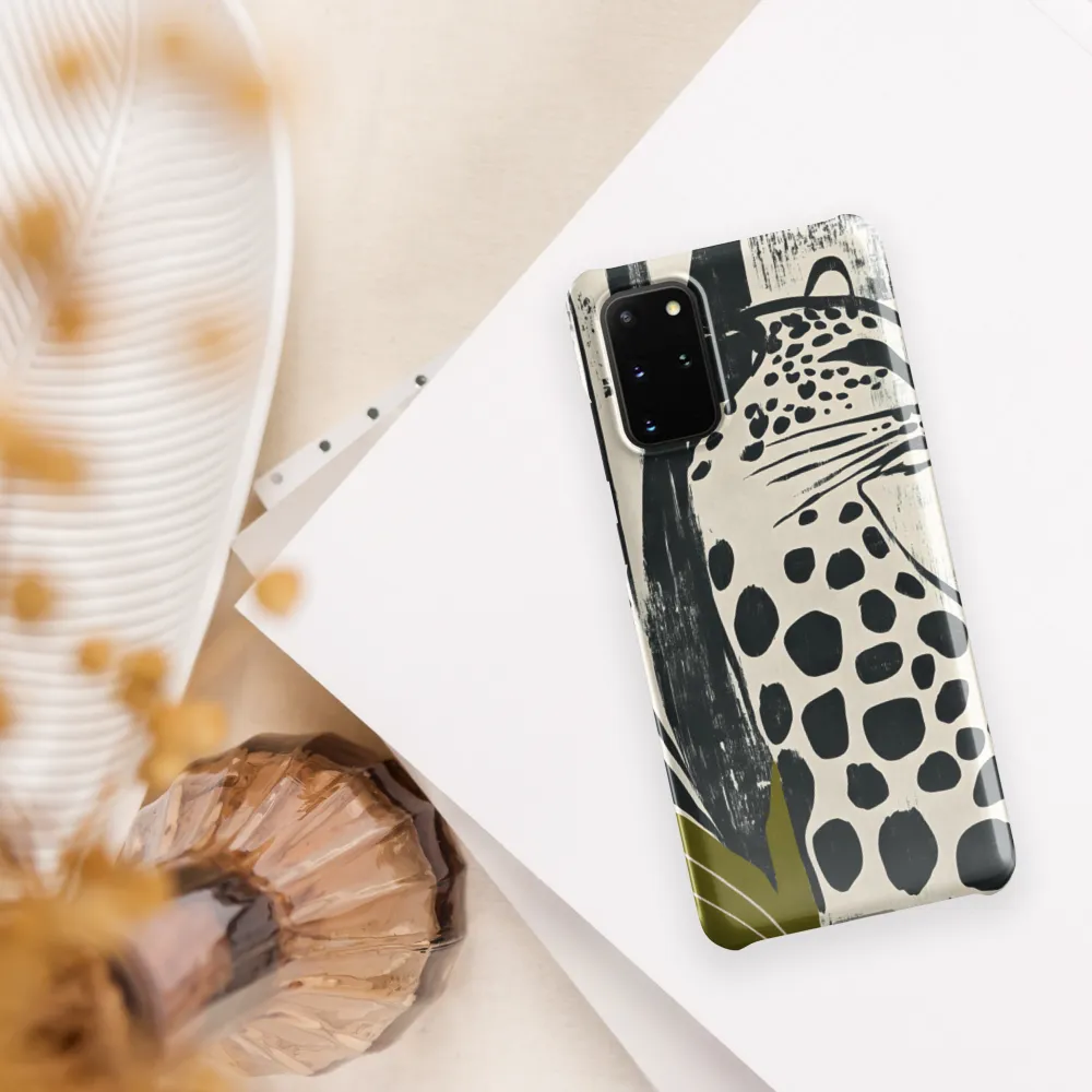 Leopard in Silhouette: A Modern Appeal | Phone Case |  S20 Plus | Snap Case | Glossy