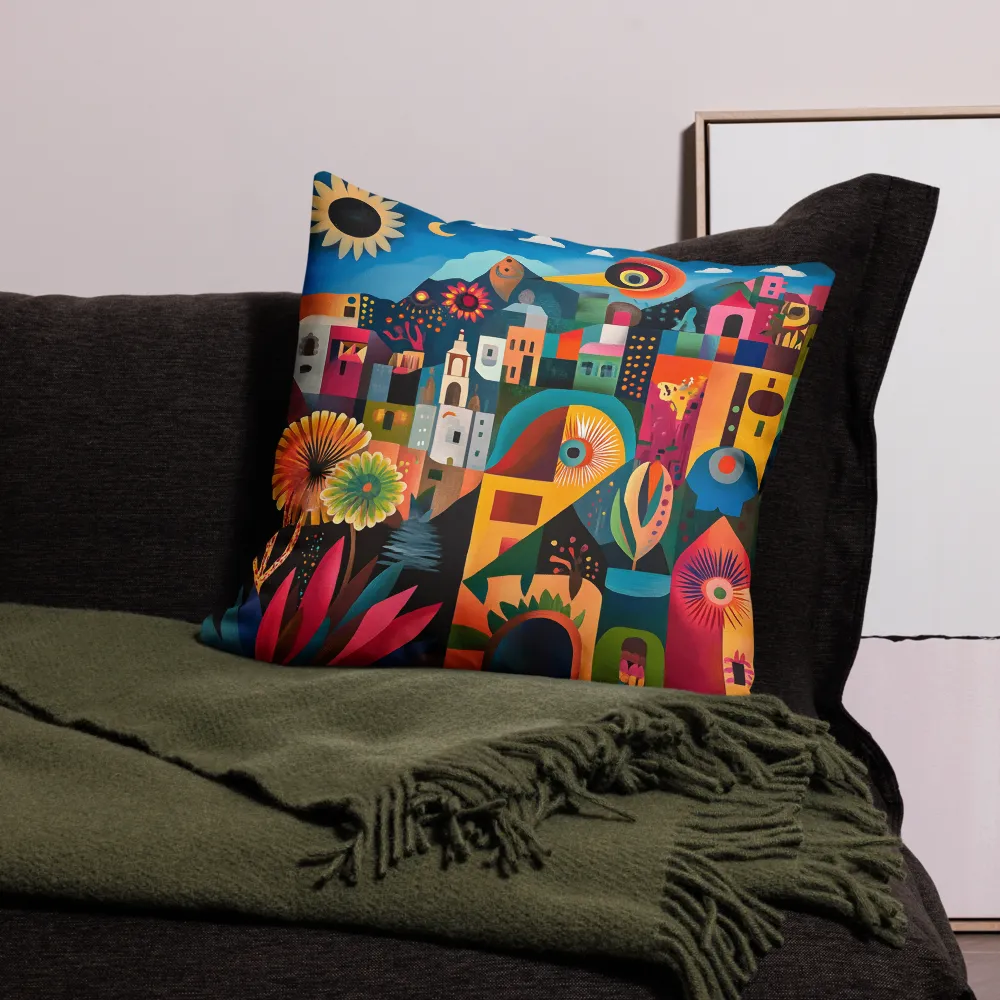 Whimsical Vibrance | Pillow | 22″×22″