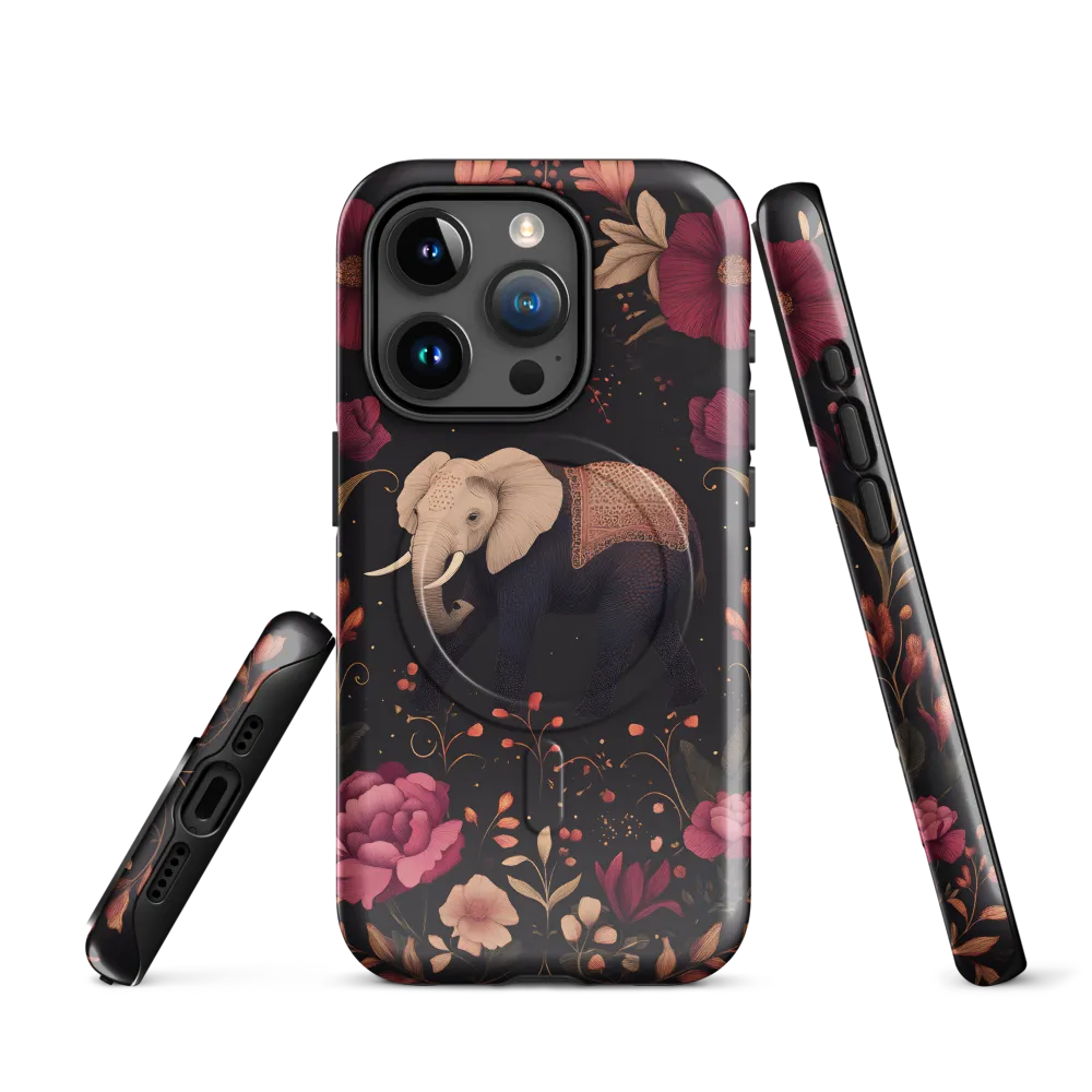 Whispers of the Wild: Elephants and Blooms