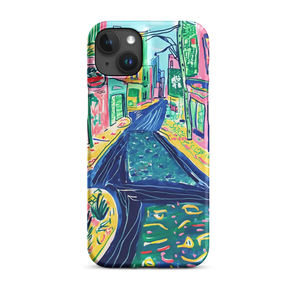Dreamy Street in Vibrant Hues