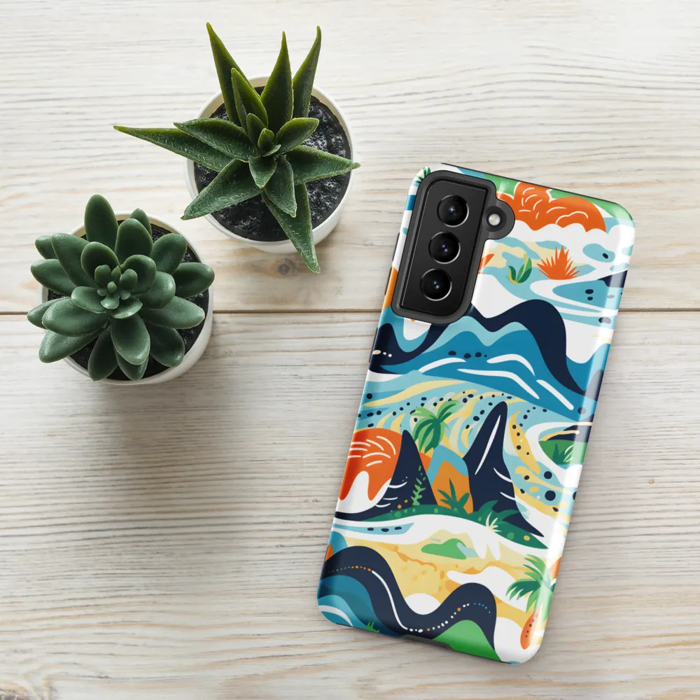 Abstract Tropical Landscape