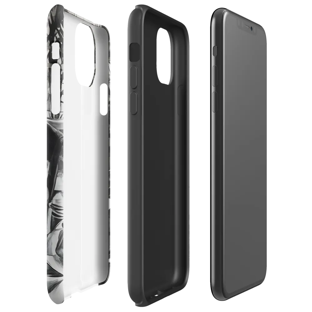 Serenity in Black and White | Phone Case |  11 Pro Max | Tough Case | Glossy