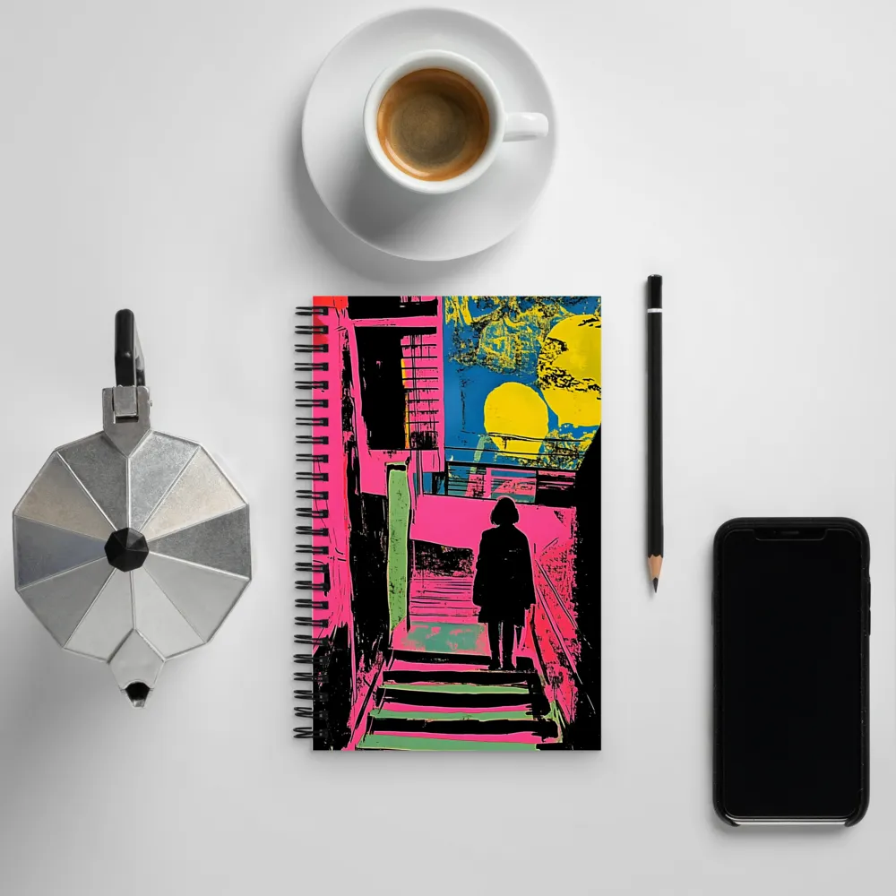 Ascend Through Color: A Pop Art Journey | Spiral Notebook