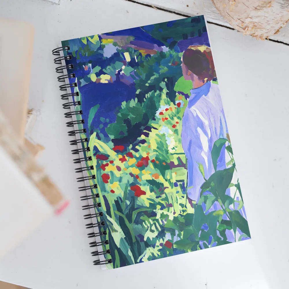 A Moment in the Garden | Spiral Notebook