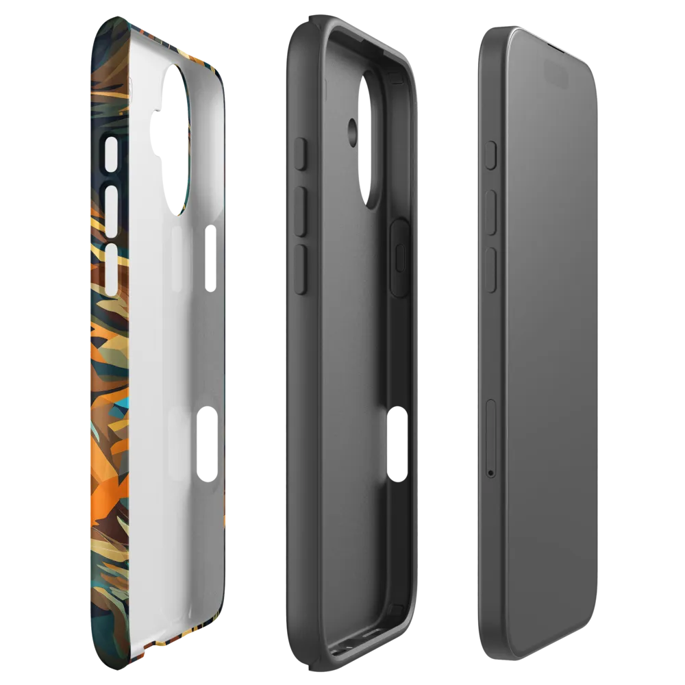 Wild Symphony: Abstract Tigers | Phone Case |  16 Plus | Tough Case | Matte