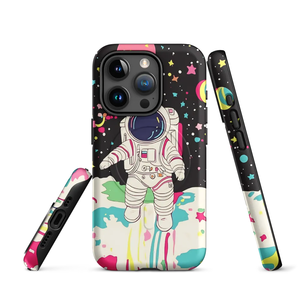 Neon Drift — Astronaut on a Pastel Moon