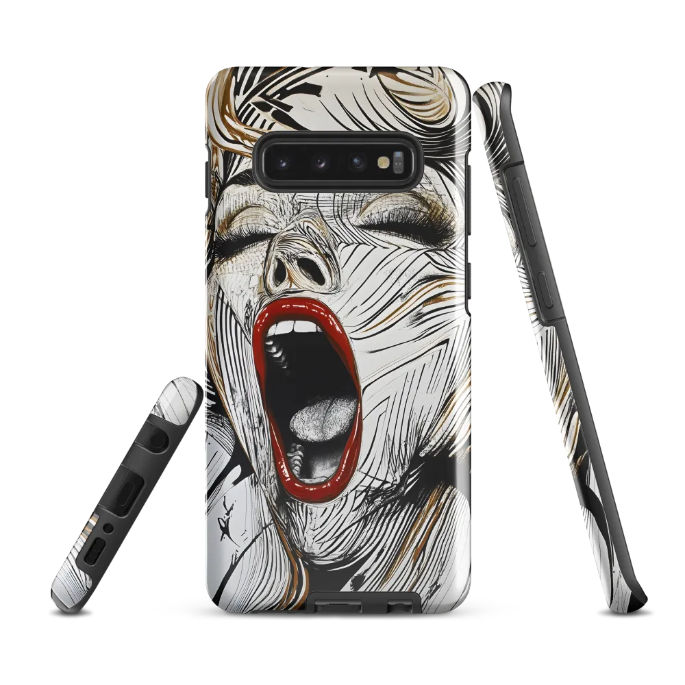 The anguished scream | Phone Case |  S10 Plus | Tough Case | Glossy