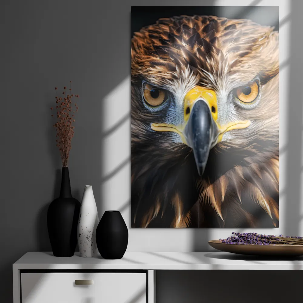 The Intensity of the Eagle | Metal Print | 24″×36″