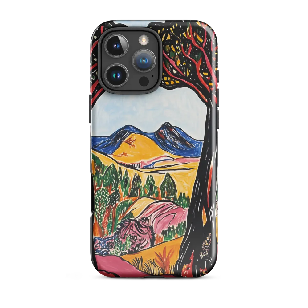 Vibrant Nature's Embrace | Phone Case |  16 Pro Max | Tough Case | Glossy