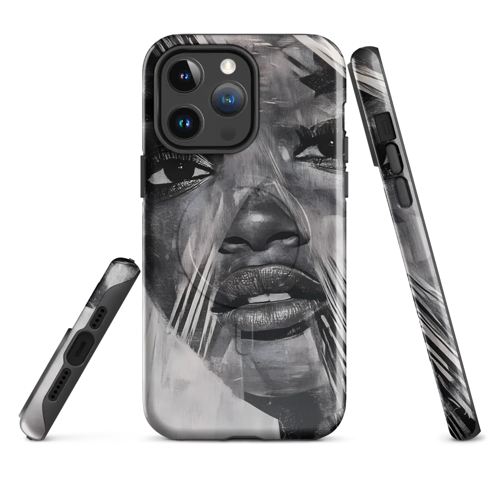 Fragmented Reflections: A Contemporary Portrait | Phone Case |  14 Pro Max | MagSafe® Tough Case | Glossy