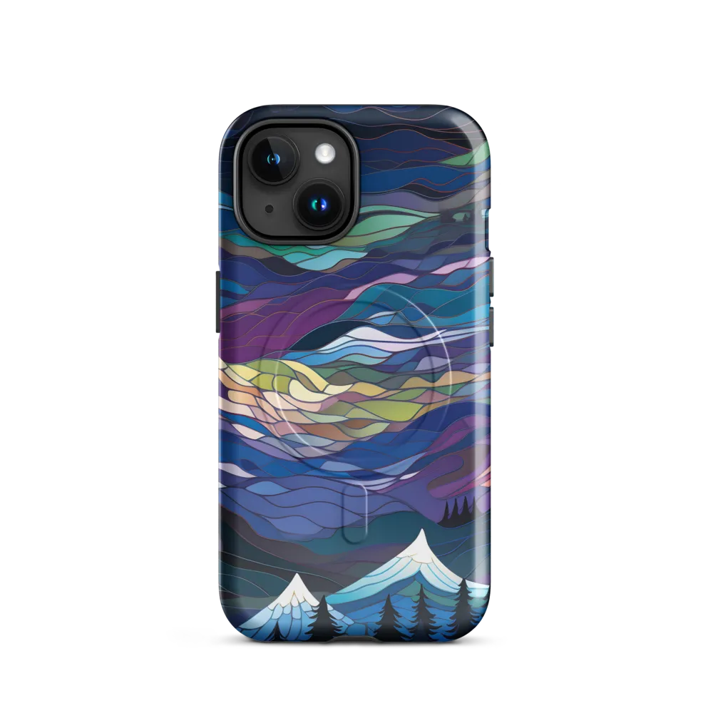 Twilight Peaks: An Abstract Mountain Landscape