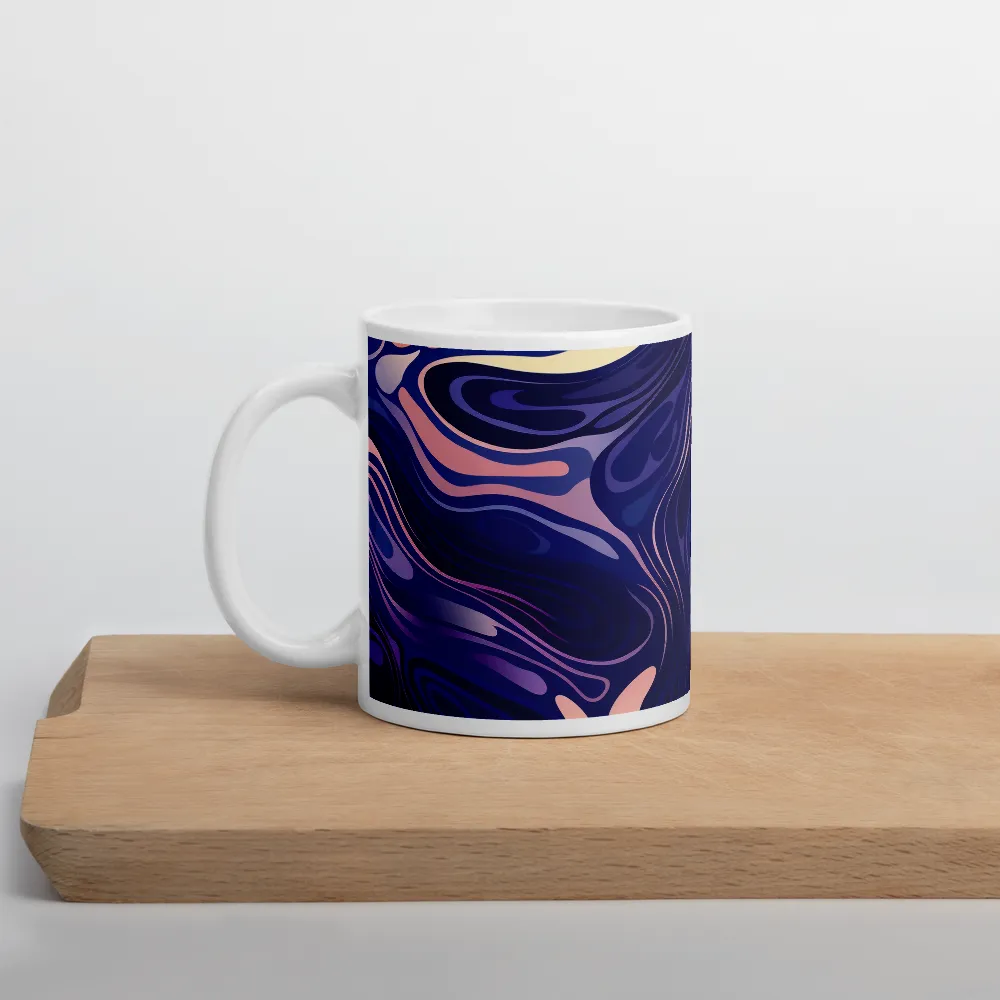 Serene Waves of Color | Mug with White inside | 11 oz