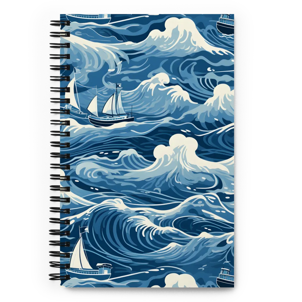 Nautical Dreams: Waves of Adventure | Spiral Notebook