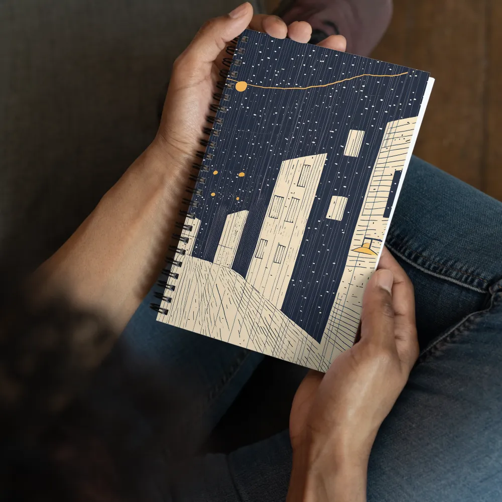 Under the Starry Canvas | Spiral Notebook