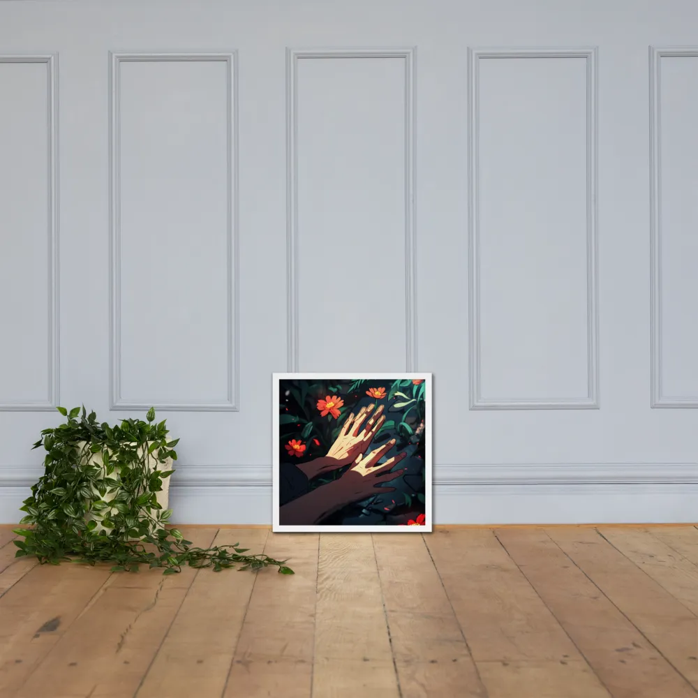 Whispers of Nature | Poster with White Frame | 18″×18″