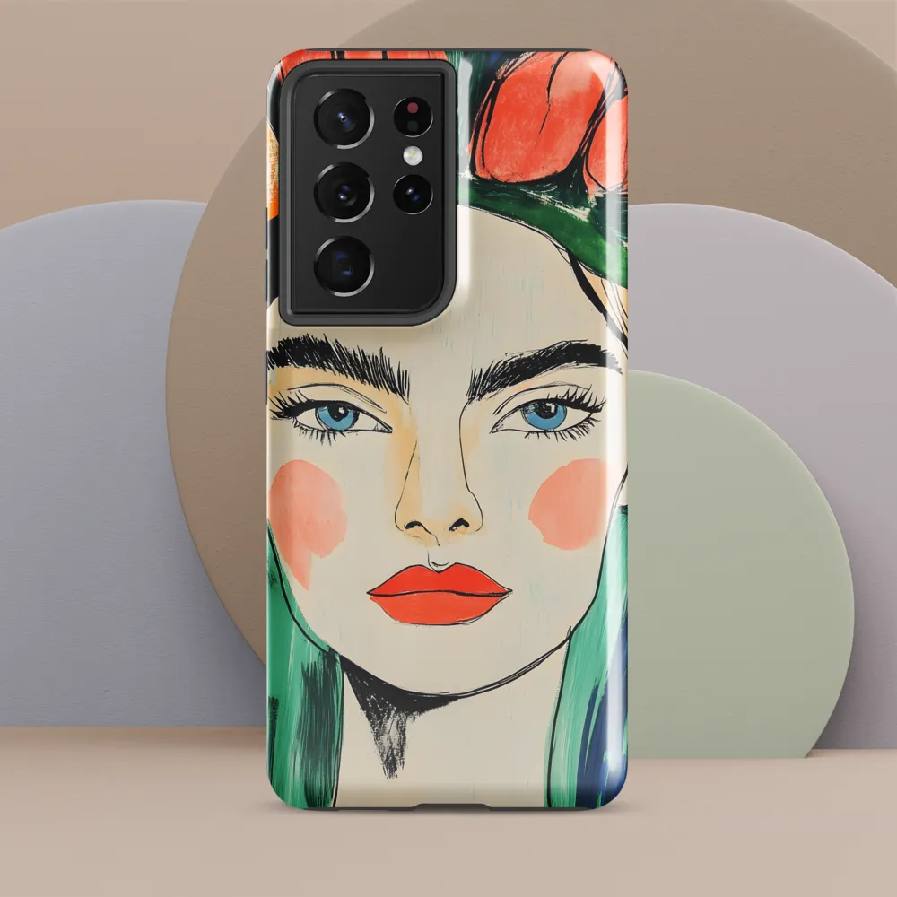 Radiant Bloom: A Serene Portrait