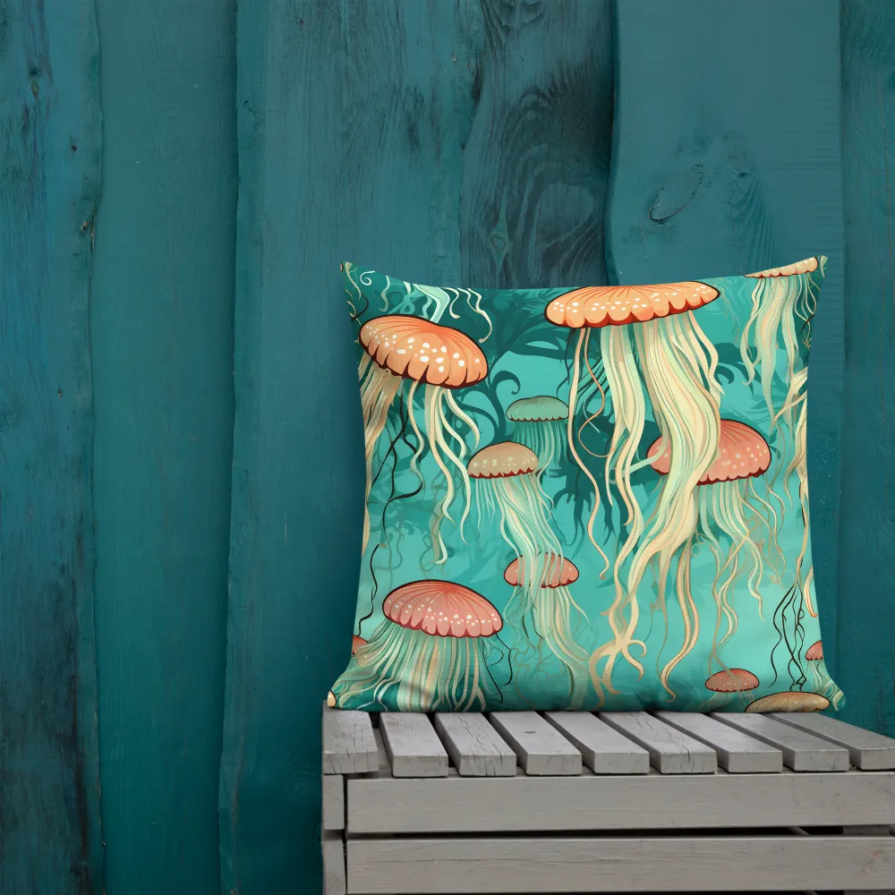 Ethereal Dance of Jellyfish | Pillow & Pillow Case | Multiple Sizes