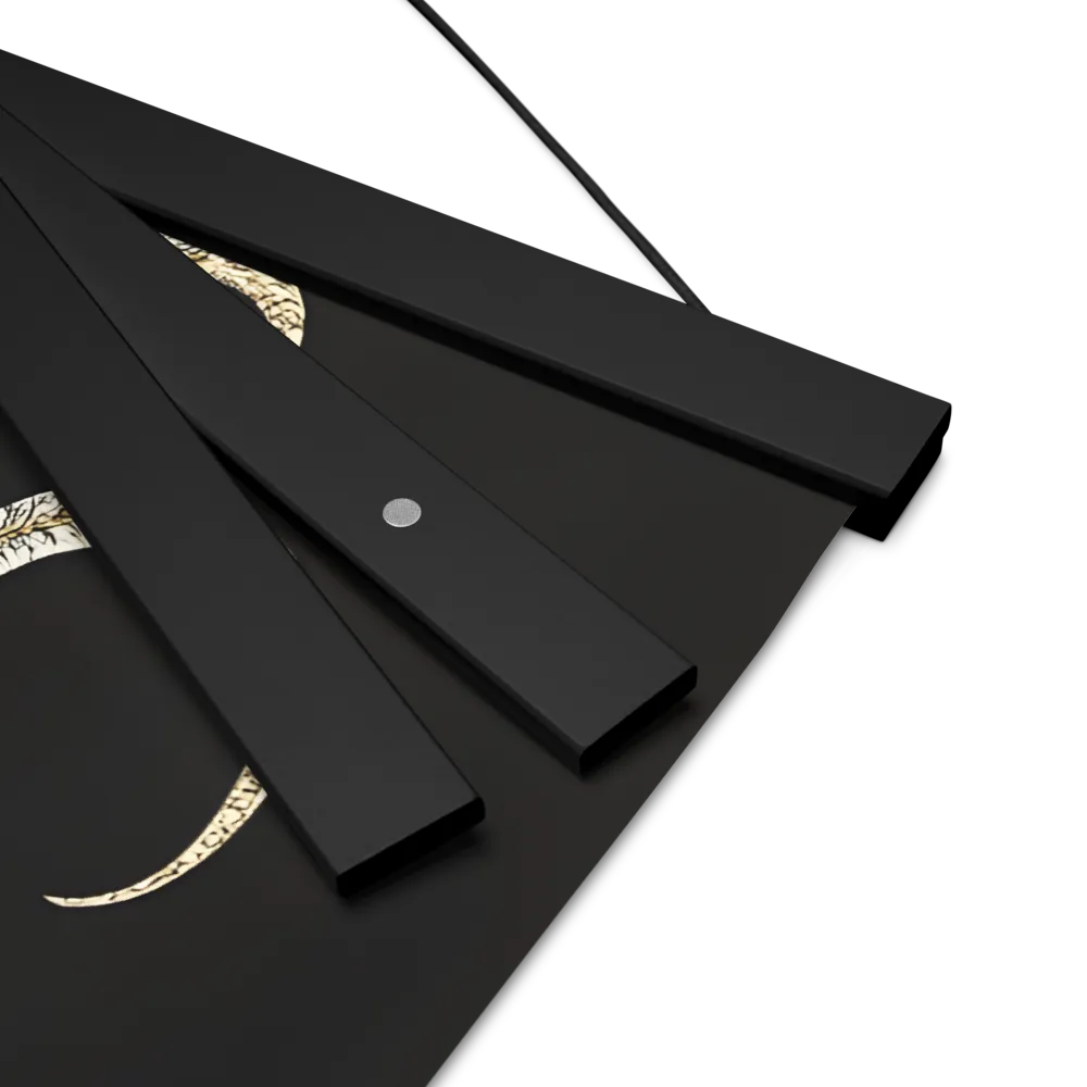 Elegance of the Majestic Peacock | Poster With Black Wood Hanger | 16″×16″