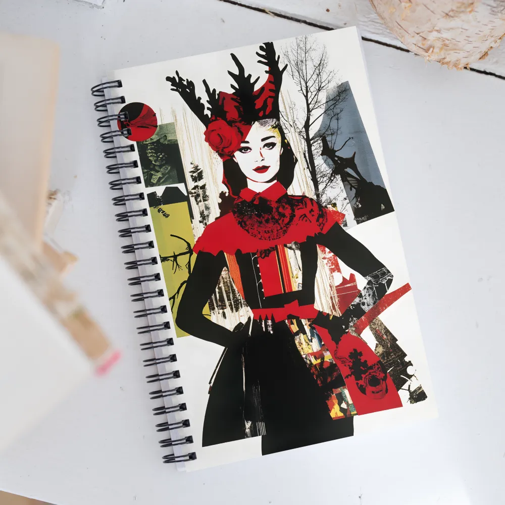 Elegance with Antlers | Spiral Notebook