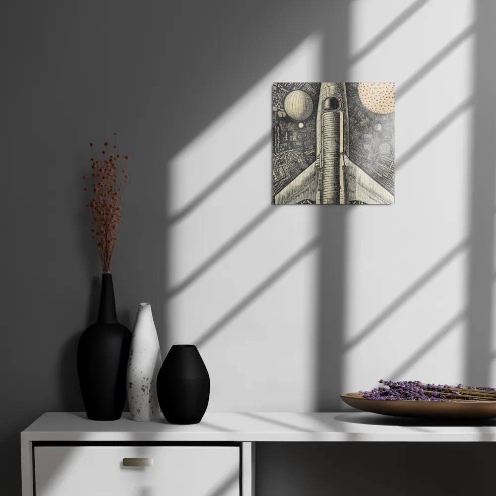 Voyage to the Unknown | Metal Print | 12″×12″