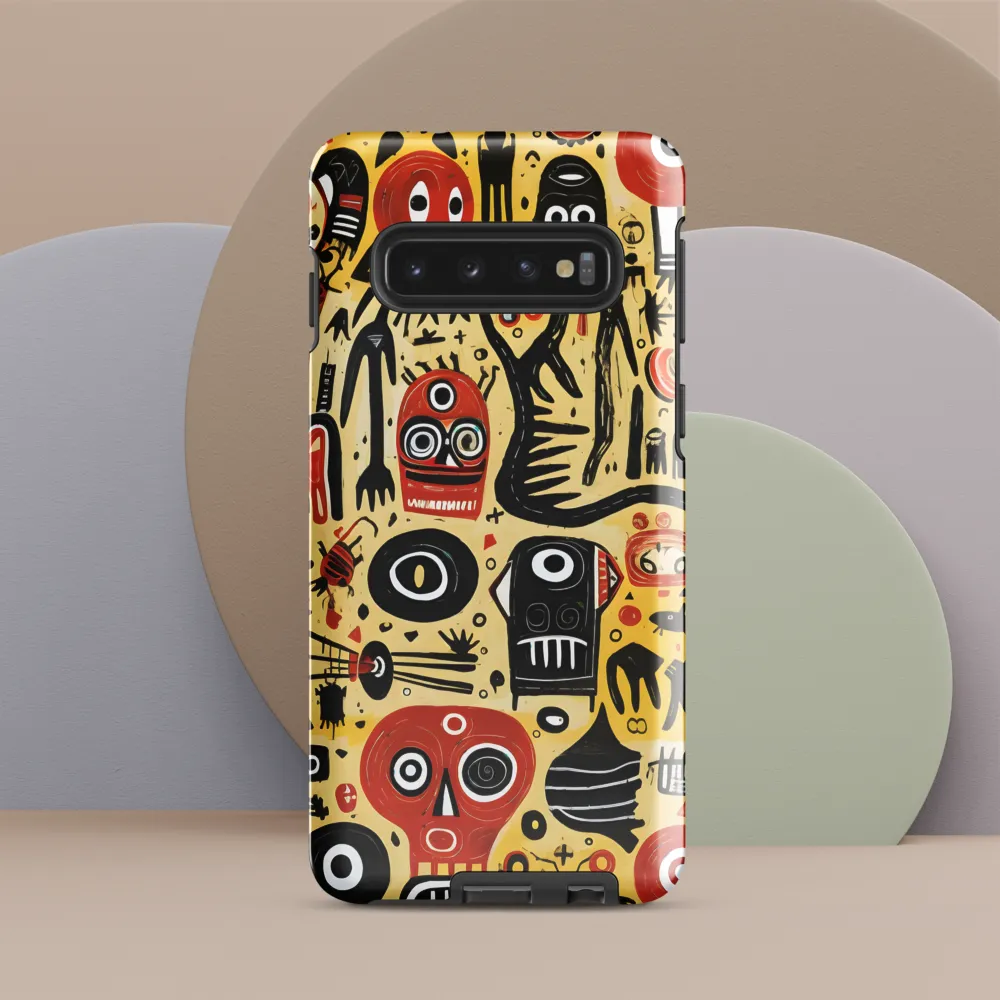 Abstract Encounters: A Dance of Faces and Symbols
