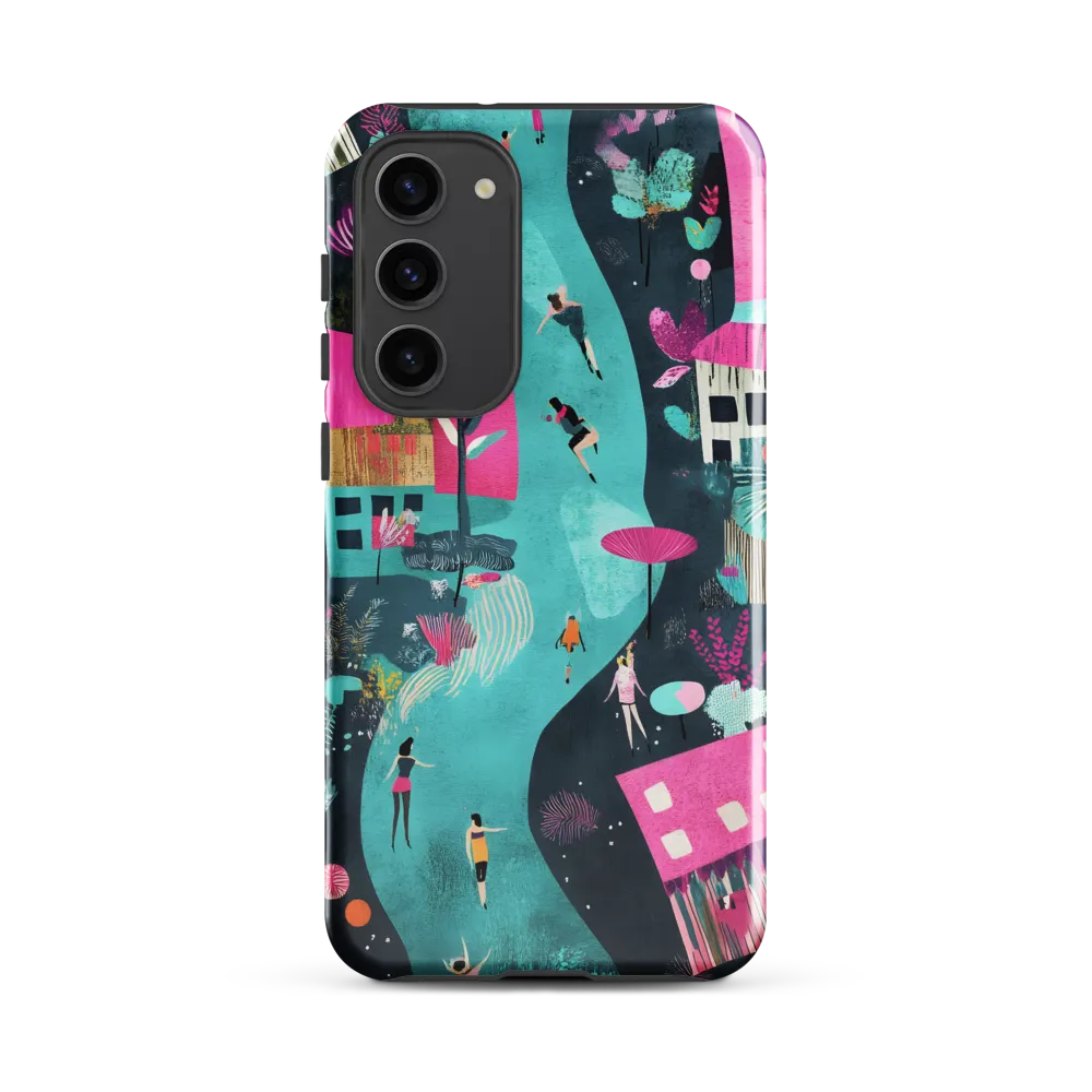 Whimsical Journey Through a Vibrant Landscape | Phone Case |  S23 Plus | Tough Case | Glossy