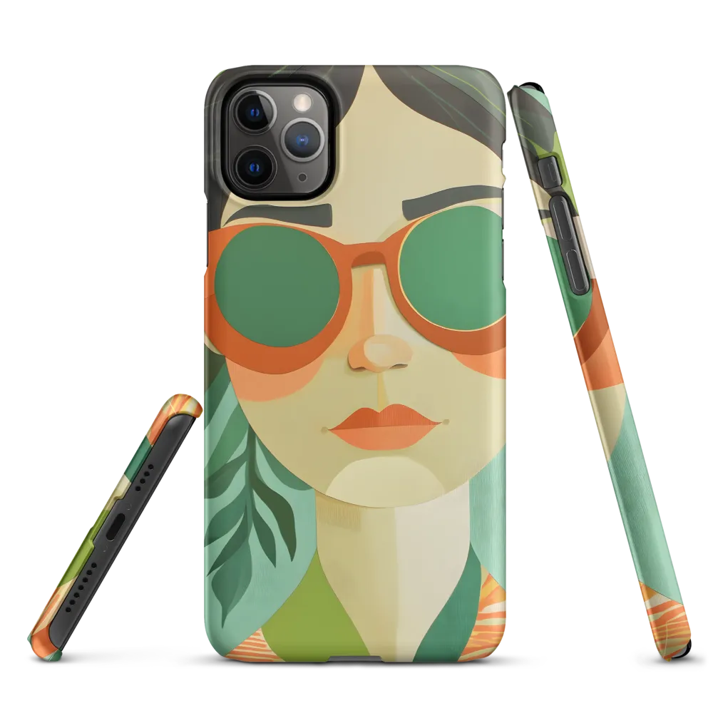Bold Serenity: A Modern Portrait | Phone Case |  11 Pro Max | Snap Case | Matte