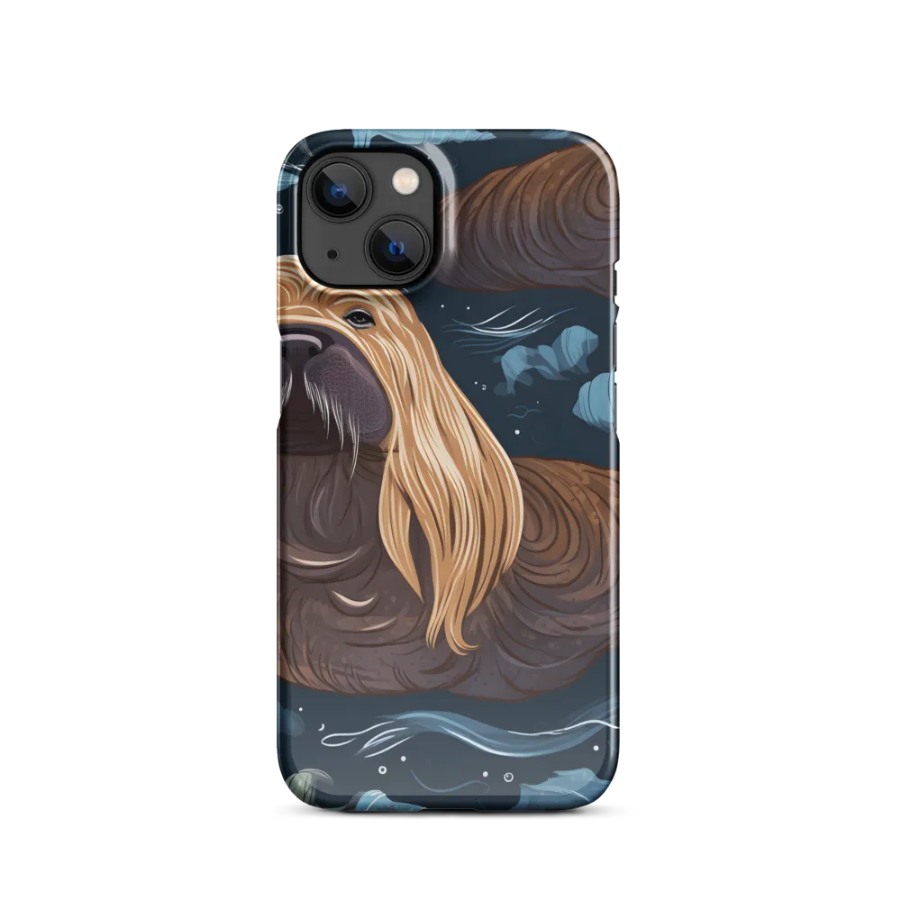 Whimsical Walruses in Deep Blue