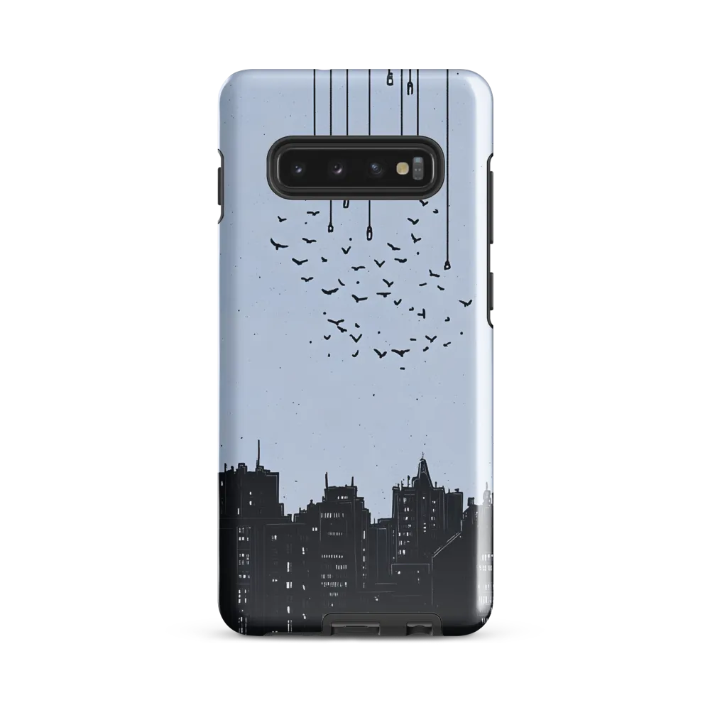 Elevated Serenity: A Minimalist Cityscape | Phone Case |  S10 Plus | Tough Case | Glossy