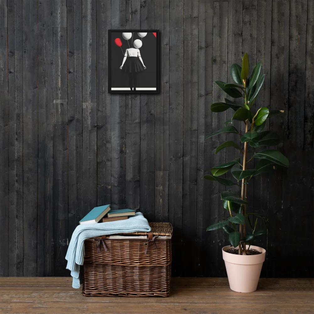 Suspended in Mystery | Canvas with Black Frame | 11″×14″
