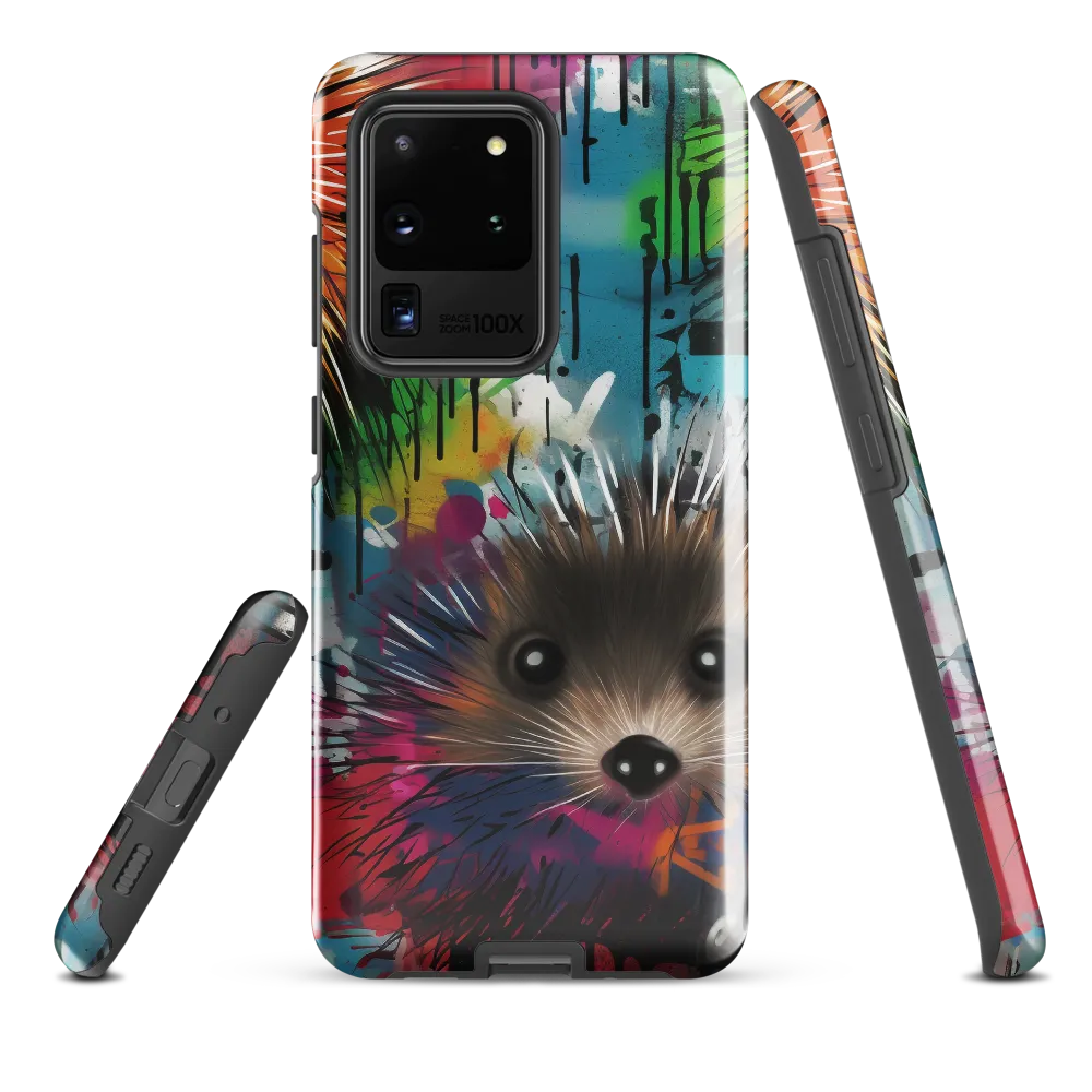 Whimsical Hedgehogs in a Kaleidoscopic Wonderland | Phone Case |  S20 Ultra | Tough Case | Glossy